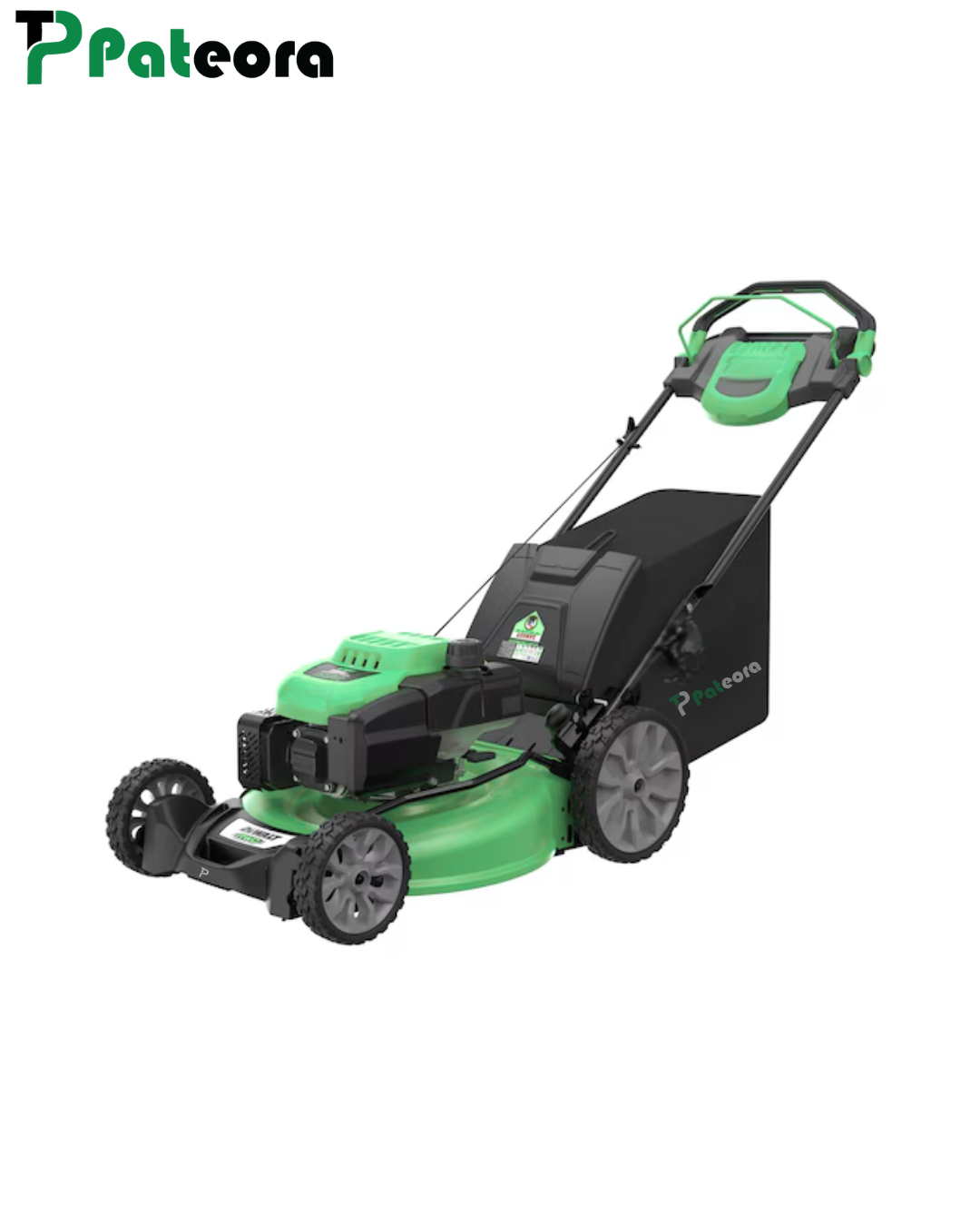 Pateora 21-Inch 196cc RWD Self-Propelled 3-in-1 Lawn Mower with PowerAdapt