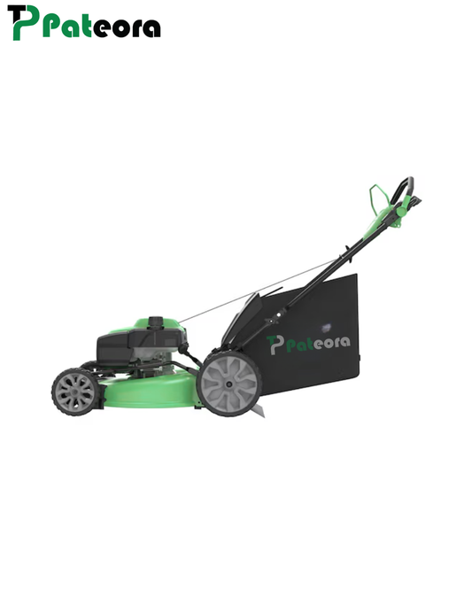 Pateora 21-Inch 196cc RWD Self-Propelled 3-in-1 Lawn Mower with PowerAdap