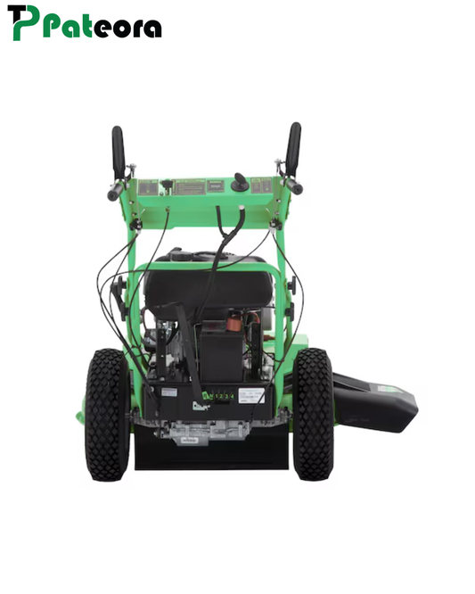 Pateora 33-Inch 344cc Gas Gear-Drive Wide-Area Walk-Behind Zero-Turn Mower